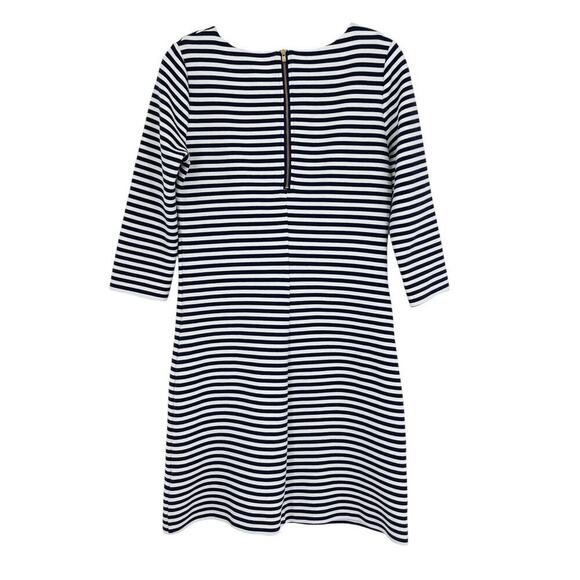 Lilly Pulitzer Blue White Striped Charlene Dress 3/4th Sleeve A Line Size Small - Picture 6 of 7